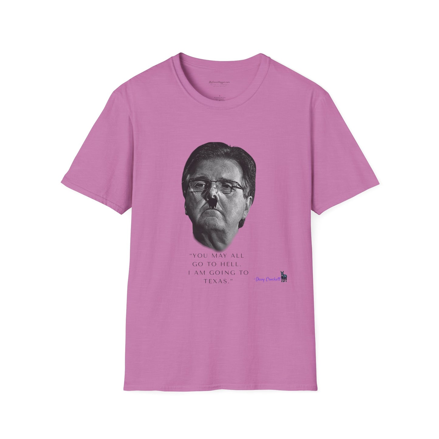Democrat Donkey- Carpetbagger Dan Patrick Goes to Texas Unisex T-Shirt - Perfect Gift for Family, Mother's Day, Grandpawrent's Day, Birthday, Casual Wear
