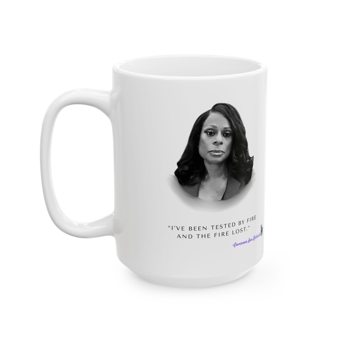 Democrat Donkey feat. Nicole Collier and Ann Richards Ceramic Mug, 11oz & 15oz Sizes, Great for Birthdays, Coffee Lover's Present, Humorous Home Decor