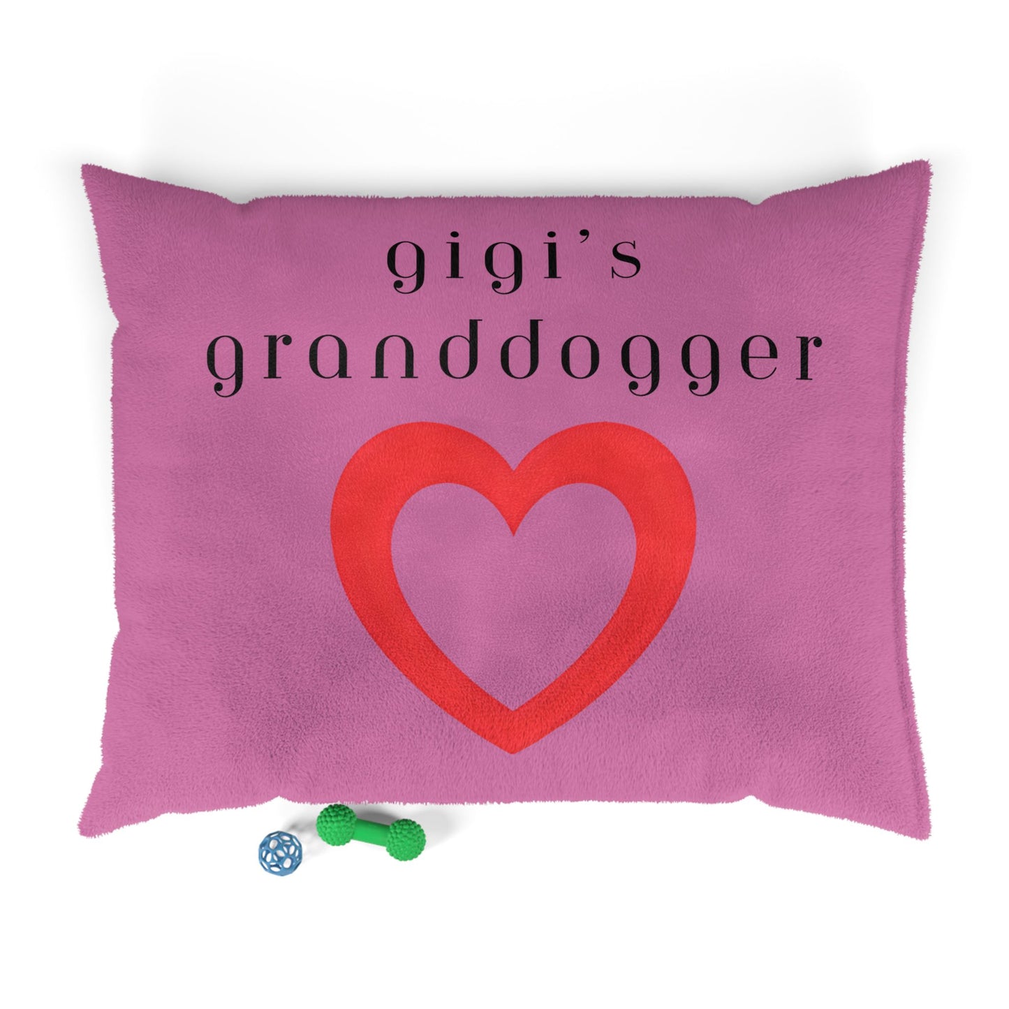 Cozy Pet Bed for Grandpuppies | Gigi's Granddogger Custom Pink Dog Bed, Soft Pet Cushion, Ideal for Gifts, Home Decor, Pet Lovers