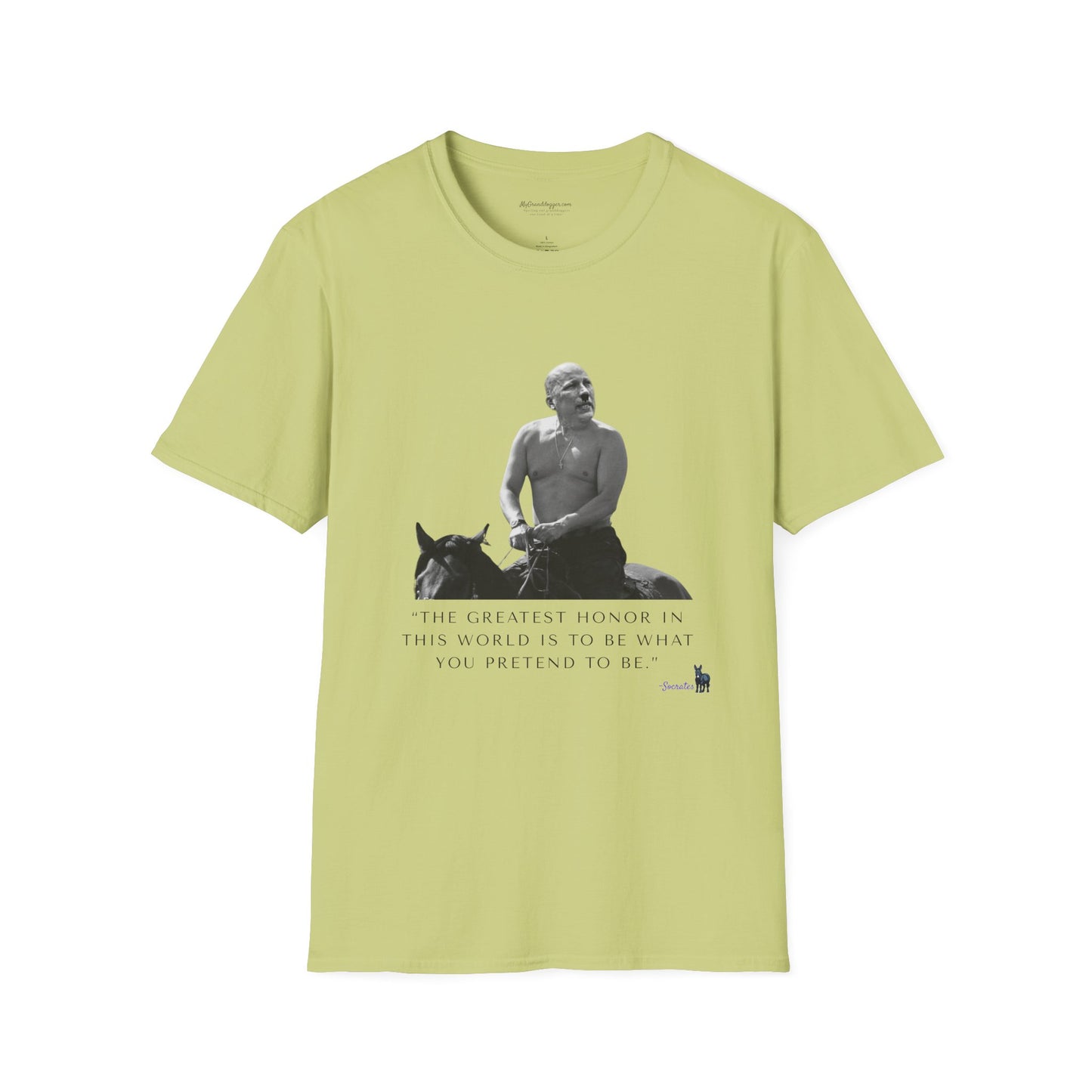 Democrat Donkey- Chip Roy and Vladimir Putin featuring a quote from Socrates Unisex T-Shirt - Perfect Gift for Family, Mother's Day, Grandpawrent's Day, Birthday, Casual Wear