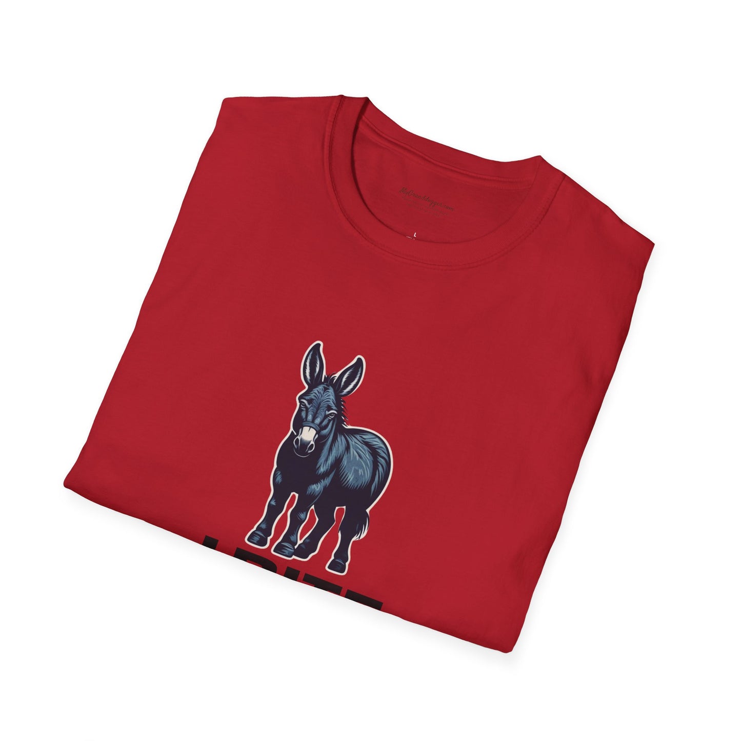 Democrat Donkey I Bite Fascists Unisex T-Shirt - Perfect Gift for Woke Family, Mother's Day, Grandpawrent's Day, Birthday, Casual Wear, Matching Granddogger Shirt Available