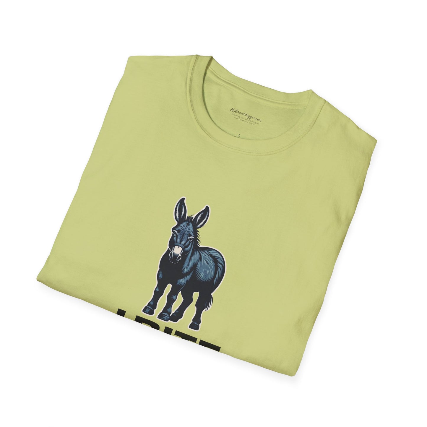 Democrat Donkey I Bite Fascists Unisex T-Shirt - Perfect Gift for Woke Family, Mother's Day, Grandpawrent's Day, Birthday, Casual Wear, Matching Granddogger Shirt Available