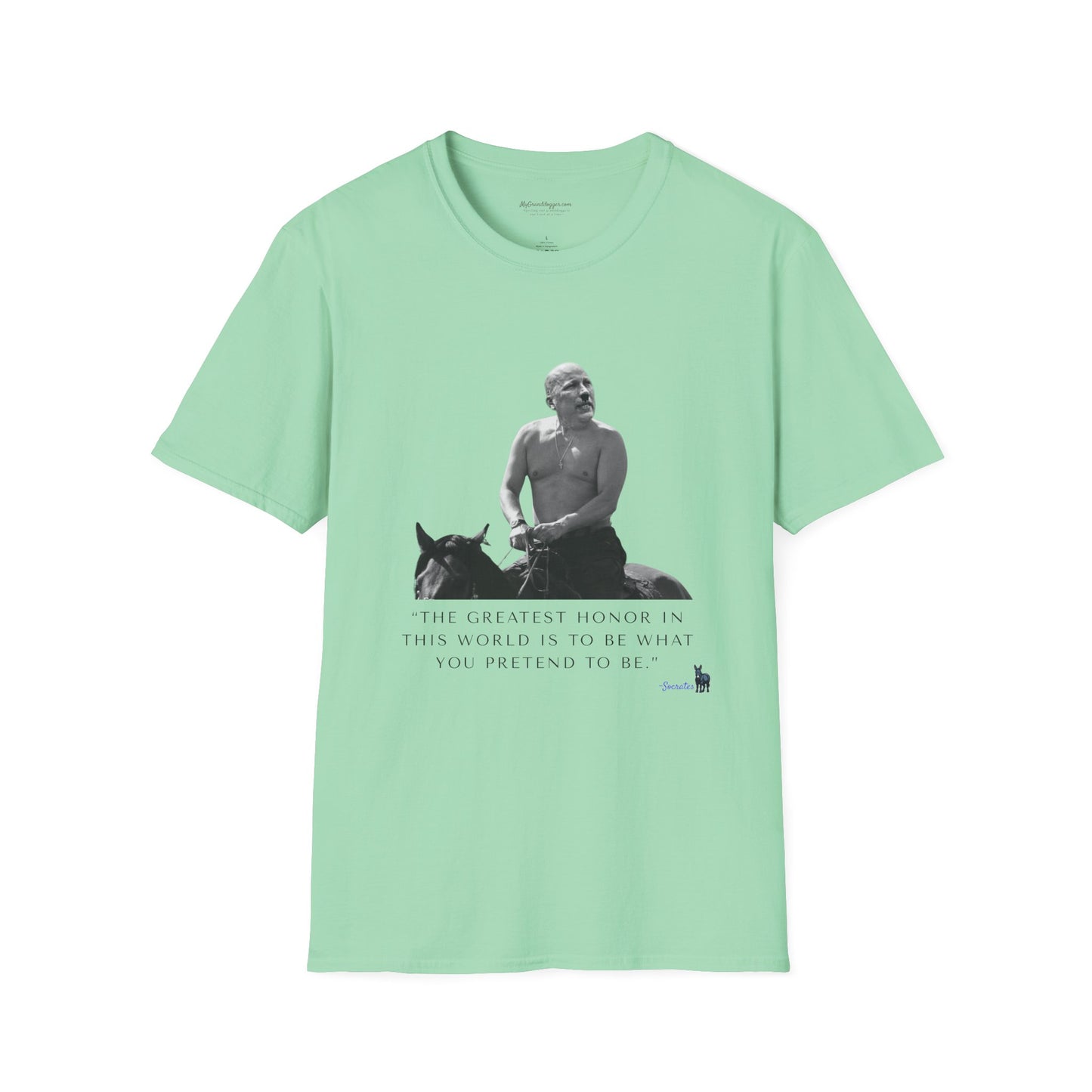 Democrat Donkey- Chip Roy and Vladimir Putin featuring a quote from Socrates Unisex T-Shirt - Perfect Gift for Family, Mother's Day, Grandpawrent's Day, Birthday, Casual Wear