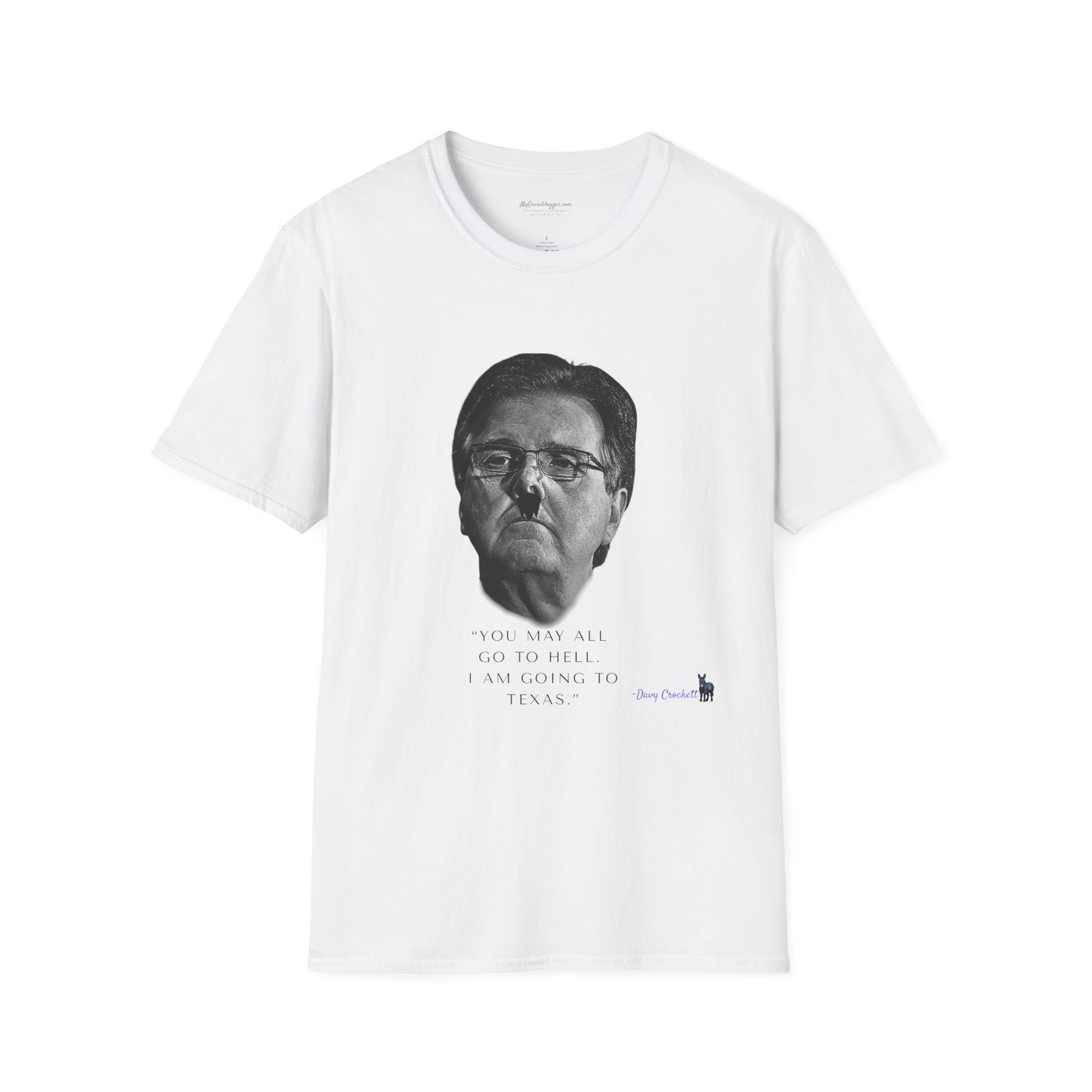 Democrat Donkey- Carpetbagger Dan Patrick Goes to Texas Unisex T-Shirt - Perfect Gift for Family, Mother's Day, Grandpawrent's Day, Birthday, Casual Wear