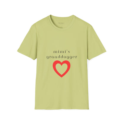Mimi's Granddogger Unisex T-Shirt - Perfect Gift for Family, Mother's Day, Grandpawrent's Day, Birthday, Casual Wear