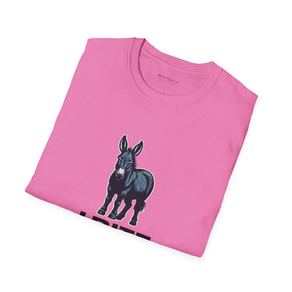 Democrat Donkey I Bite Fascists Unisex T-Shirt - Perfect Gift for Woke Family, Mother's Day, Grandpawrent's Day, Birthday, Casual Wear, Matching Granddogger Shirt Available