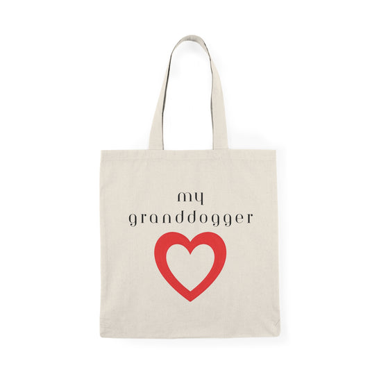 MyGranddogger Love Tote Bag, Perfect Gift for Grandpawrents, Eco-Friendly Shopping Bag