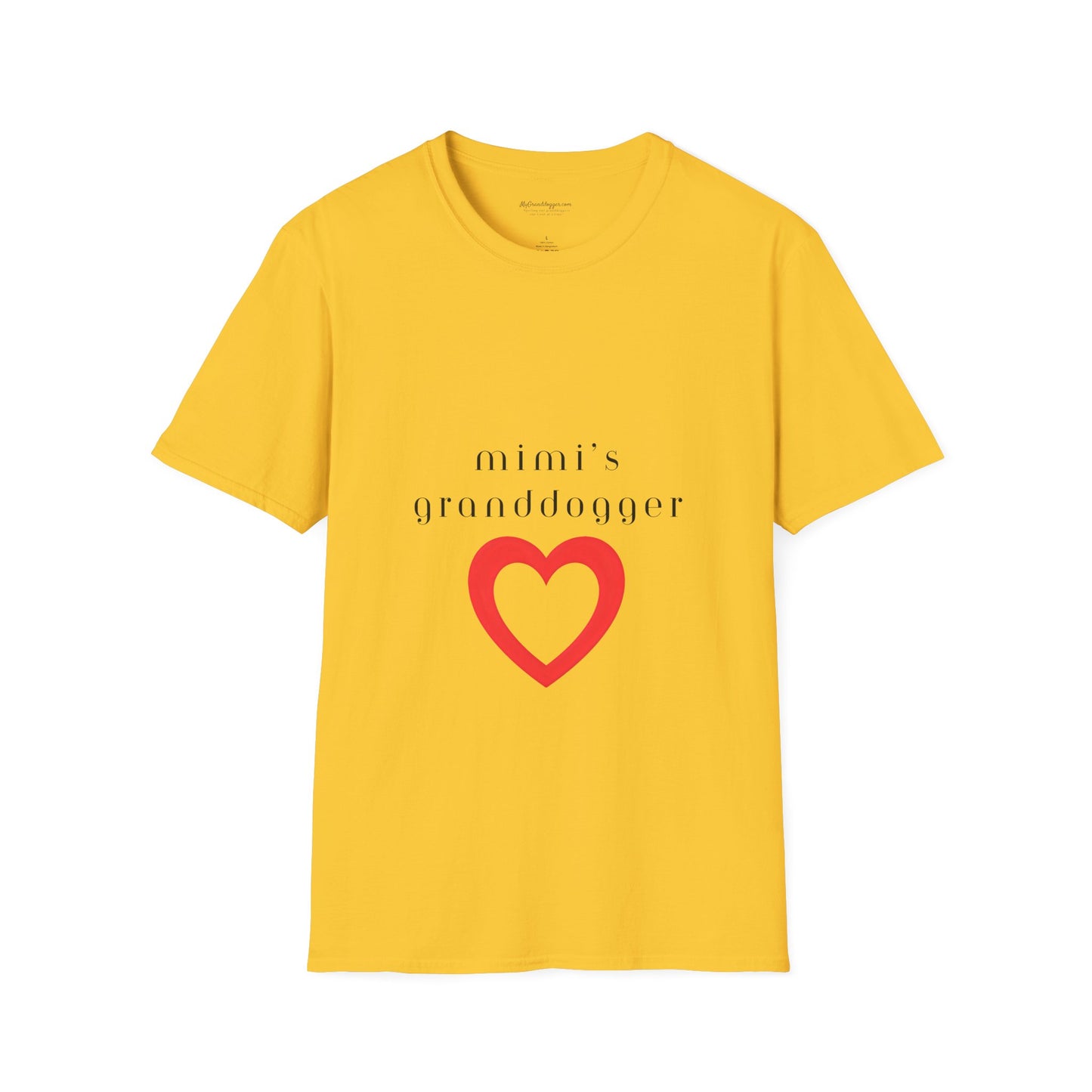 Mimi's Granddogger Unisex T-Shirt - Perfect Gift for Family, Mother's Day, Grandpawrent's Day, Birthday, Casual Wear