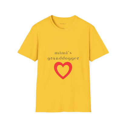 Mimi's Granddogger Unisex T-Shirt - Perfect Gift for Family, Mother's Day, Grandpawrent's Day, Birthday, Casual Wear