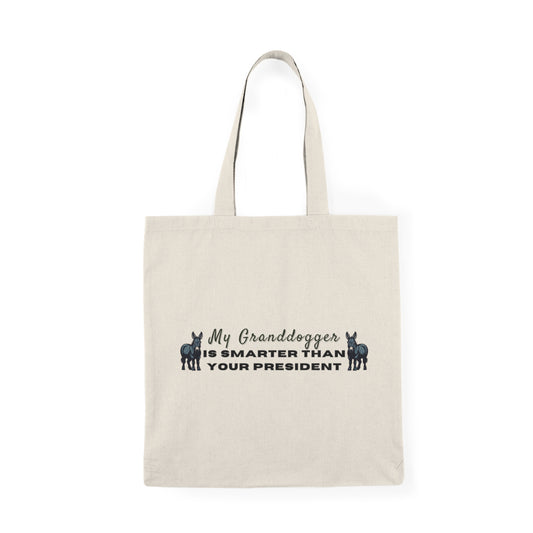 Democrat Donkey MyGranddogger is Smarter than your President, Eco-Friendly Shopping Bag