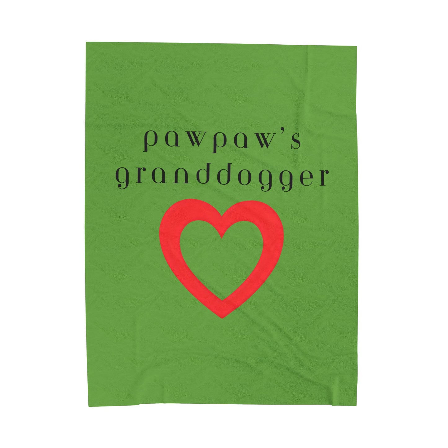Pawpaw's Granddogger Plush Blanket in Green- Customizable Gift for Grandpawrents, Soft Throw for Home, Pet-Themed Decor, Perfect for Birthdays, [...]