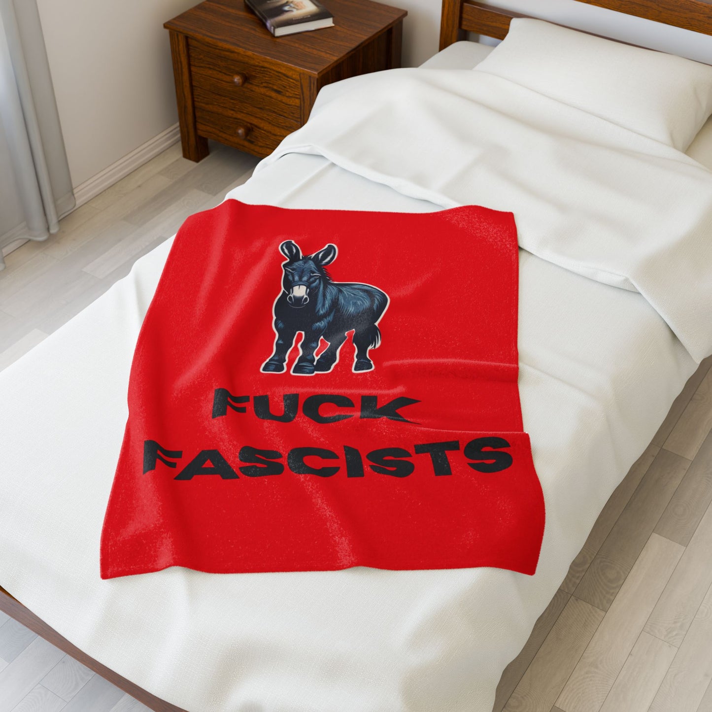 Democrat Donkey Plush Blanket in Black- Customizable Gift for Woke Grandpawrents, Soft Throw for Home, Pet-Themed Decor, Perfect for Birthdays, [...]