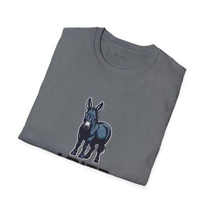 Democrat Donkey I Bite Fascists Unisex T-Shirt - Perfect Gift for Woke Family, Mother's Day, Grandpawrent's Day, Birthday, Casual Wear, Matching Granddogger Shirt Available