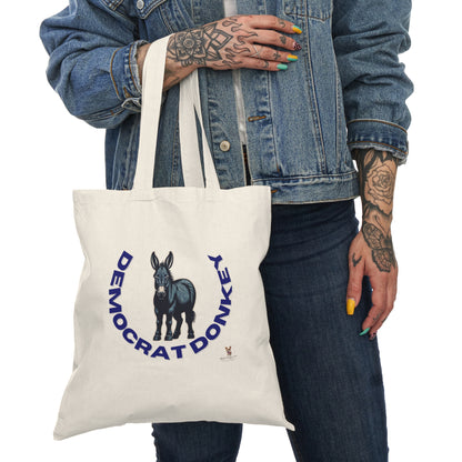 Democrat Donkey feat. Greg Abbott and Ann Richards- How to be a Good Republican Tote Bag, Perfect Gift for Woke Grandpawrents, Eco-Friendly Shopping Bag