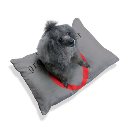 Cozy Pet Bed for Grandpuppies | Mimi's Granddogger Custom Gray Dog Bed, Soft Pet Cushion, Ideal for Gifts, Home Decor, Pet Lovers
