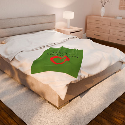 Pawpaw's Granddogger Plush Blanket in Green- Customizable Gift for Grandpawrents, Soft Throw for Home, Pet-Themed Decor, Perfect for Birthdays, [...]