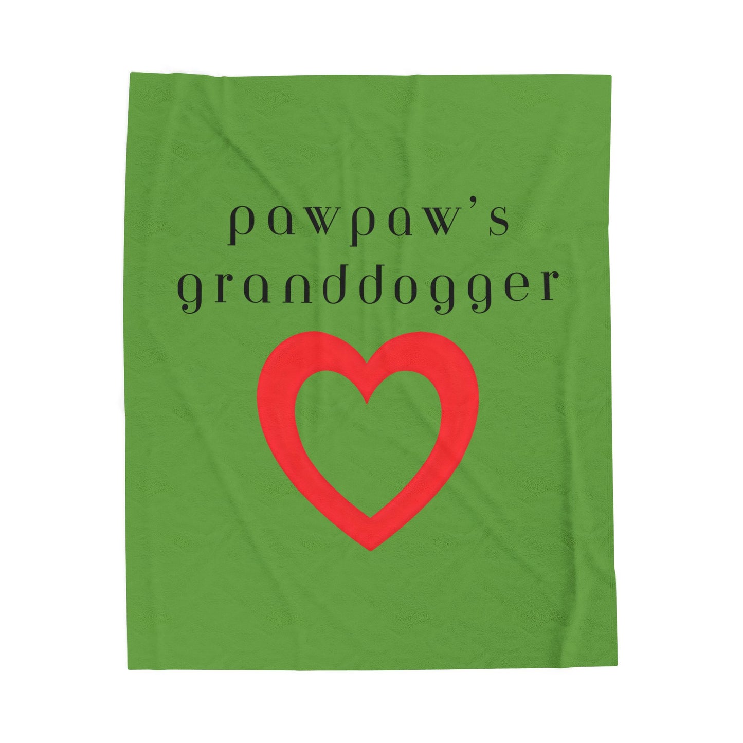 Pawpaw's Granddogger Plush Blanket in Green- Customizable Gift for Grandpawrents, Soft Throw for Home, Pet-Themed Decor, Perfect for Birthdays, [...]