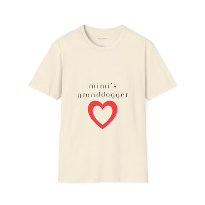 Mimi's Granddogger Unisex T-Shirt - Perfect Gift for Family, Mother's Day, Grandpawrent's Day, Birthday, Casual Wear