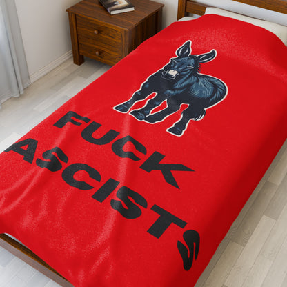 Democrat Donkey Plush Blanket in Black- Customizable Gift for Woke Grandpawrents, Soft Throw for Home, Pet-Themed Decor, Perfect for Birthdays, [...]