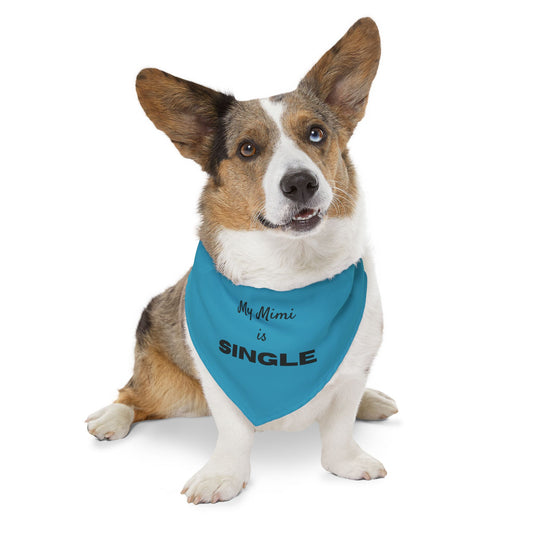 My Mimi is Single Pet Bandana Collar, Dog Fashion Accessory, Unique Pet Gift, Adjustable Dog Scarf, Cute Dog Apparel