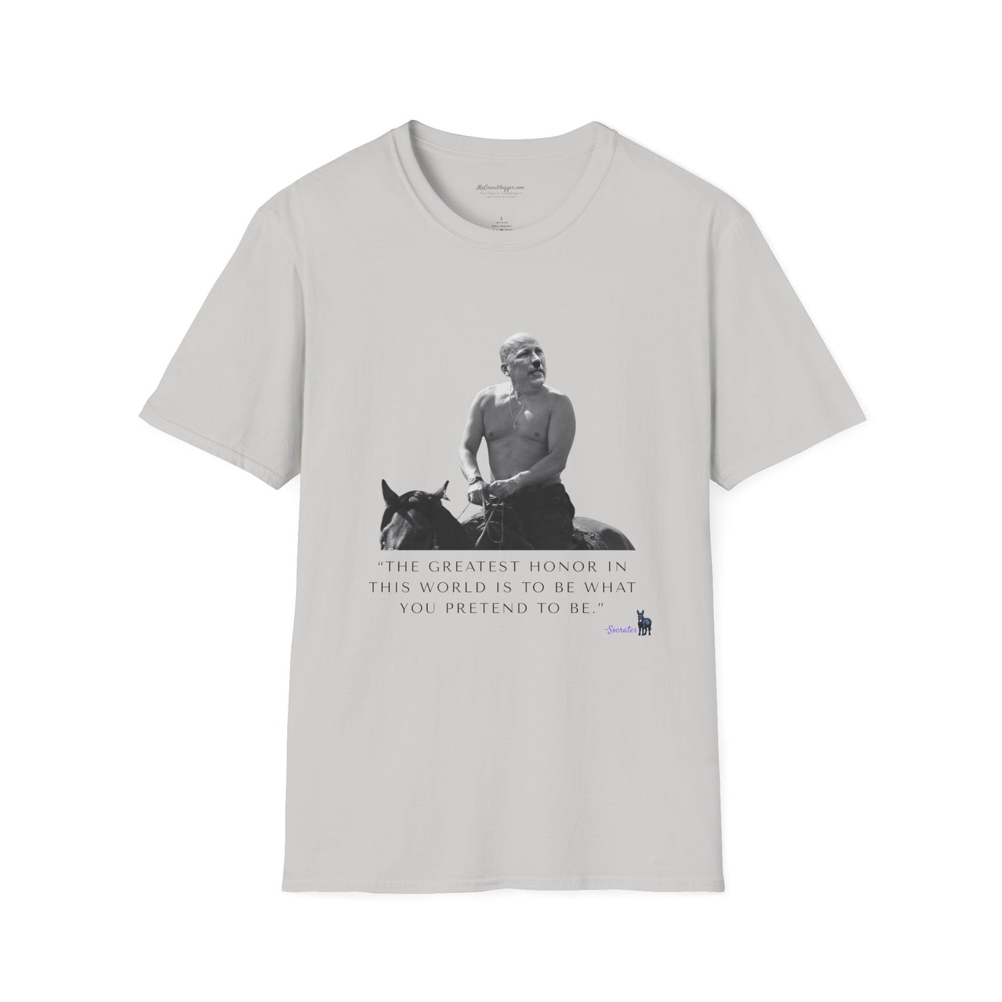 Democrat Donkey- Chip Roy and Vladimir Putin featuring a quote from Socrates Unisex T-Shirt - Perfect Gift for Family, Mother's Day, Grandpawrent's Day, Birthday, Casual Wear