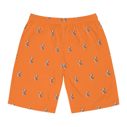 Tater Tot Men's Board Shorts, AOP Beachwear, Summer Swim Trunks, Fun Pet Design Shorts, Vacation Essentials