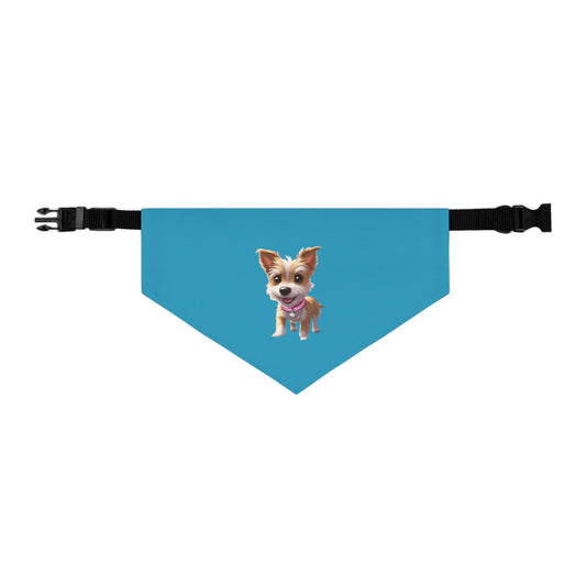 Custom Turquoise Tater Tot MyGranddogger Pet Bandana Collar, Dog Fashion Accessory, Unique Pet Gift, Adjustable Dog Scarf, Cute Dog Apparel