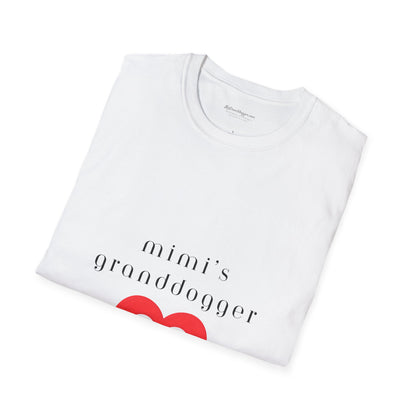 Mimi's Granddogger Unisex T-Shirt - Perfect Gift for Family, Mother's Day, Grandpawrent's Day, Birthday, Casual Wear