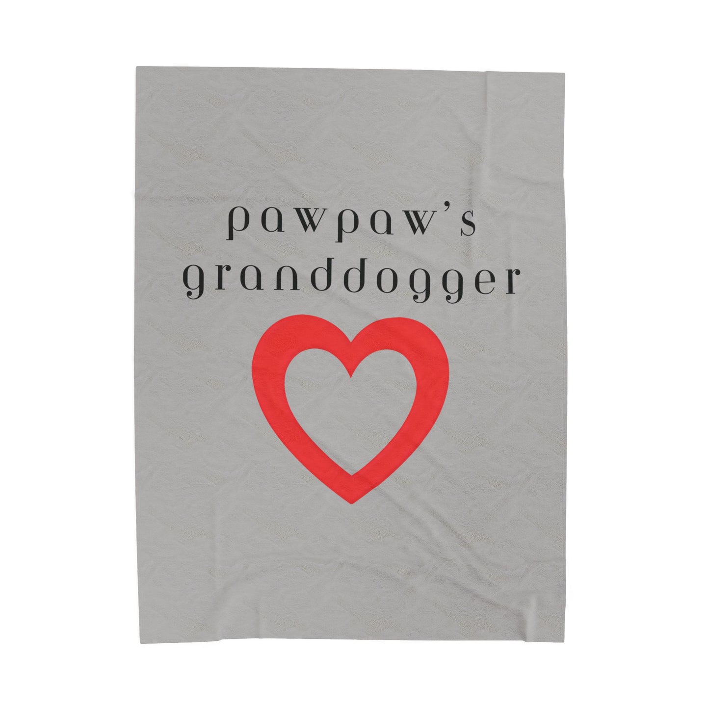 Pawpaw's Granddogger Plush Blanket in Gray- Customizable Gift for Grandpawrents, Soft Throw for Home, Pet-Themed Decor, Perfect for Birthdays, [...]