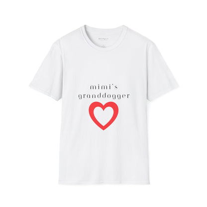 Mimi's Granddogger Unisex T-Shirt - Perfect Gift for Family, Mother's Day, Grandpawrent's Day, Birthday, Casual Wear