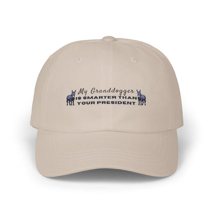 Democrat Donkey My Granddogger is Smarter Than Your President Cap- Light Colors | Perfect Gift for Woke Grandpawrents, Casual Outings, Everyday Wear