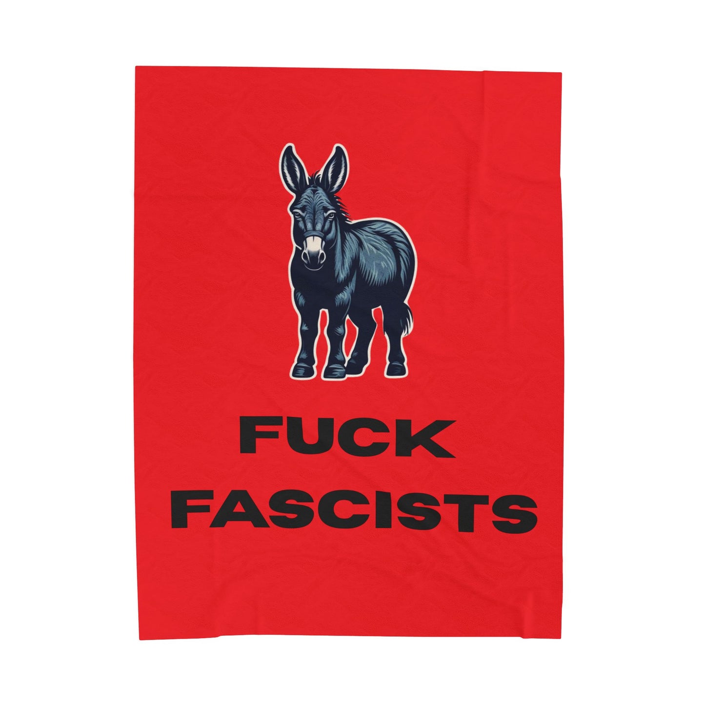 Democrat Donkey Plush Blanket in Black- Customizable Gift for Woke Grandpawrents, Soft Throw for Home, Pet-Themed Decor, Perfect for Birthdays, [...]