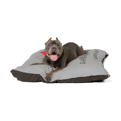 Cozy Pet Bed for Grandpuppies | Memaw's Granddogger Custom Light Gray Dog Bed, Soft Pet Cushion, Ideal for Gifts, Home Decor, Pet Lovers