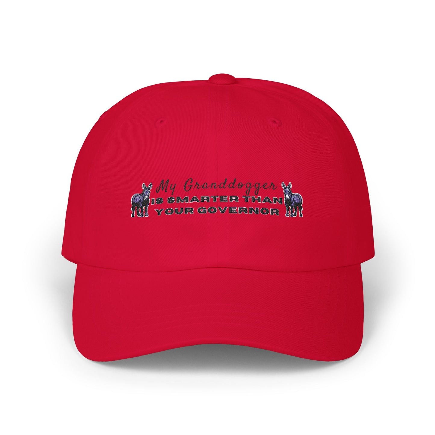 Democrat Donkey My Granddogger is Smarter Than Your Governor Cap- Light Colors | Perfect Gift for Woke Grandpawrents, Casual Outings, Everyday Wear