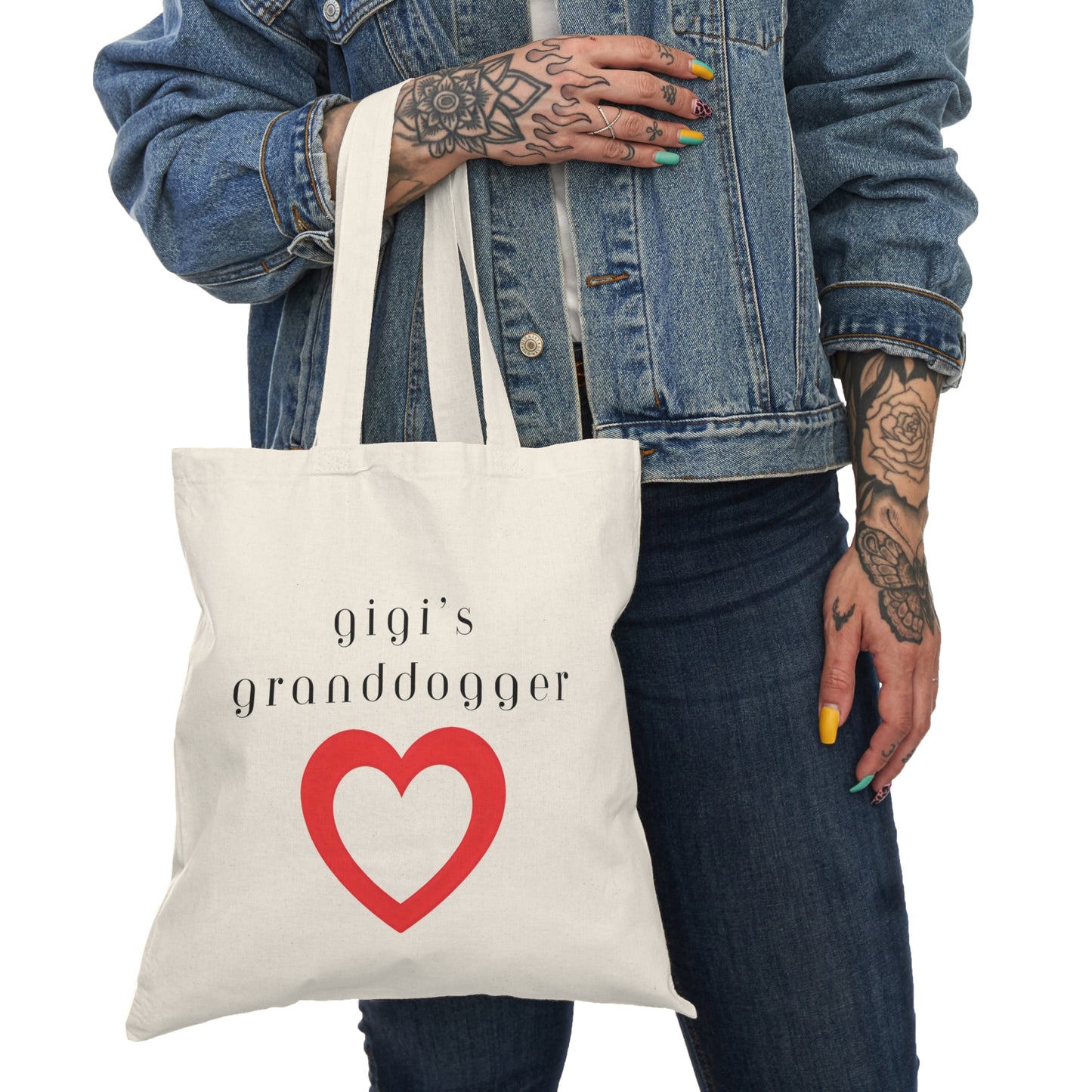 Gigi's Granddogger Love Tote Bag, Perfect Gift for Grandpawrents, Eco-Friendly Shopping Bag