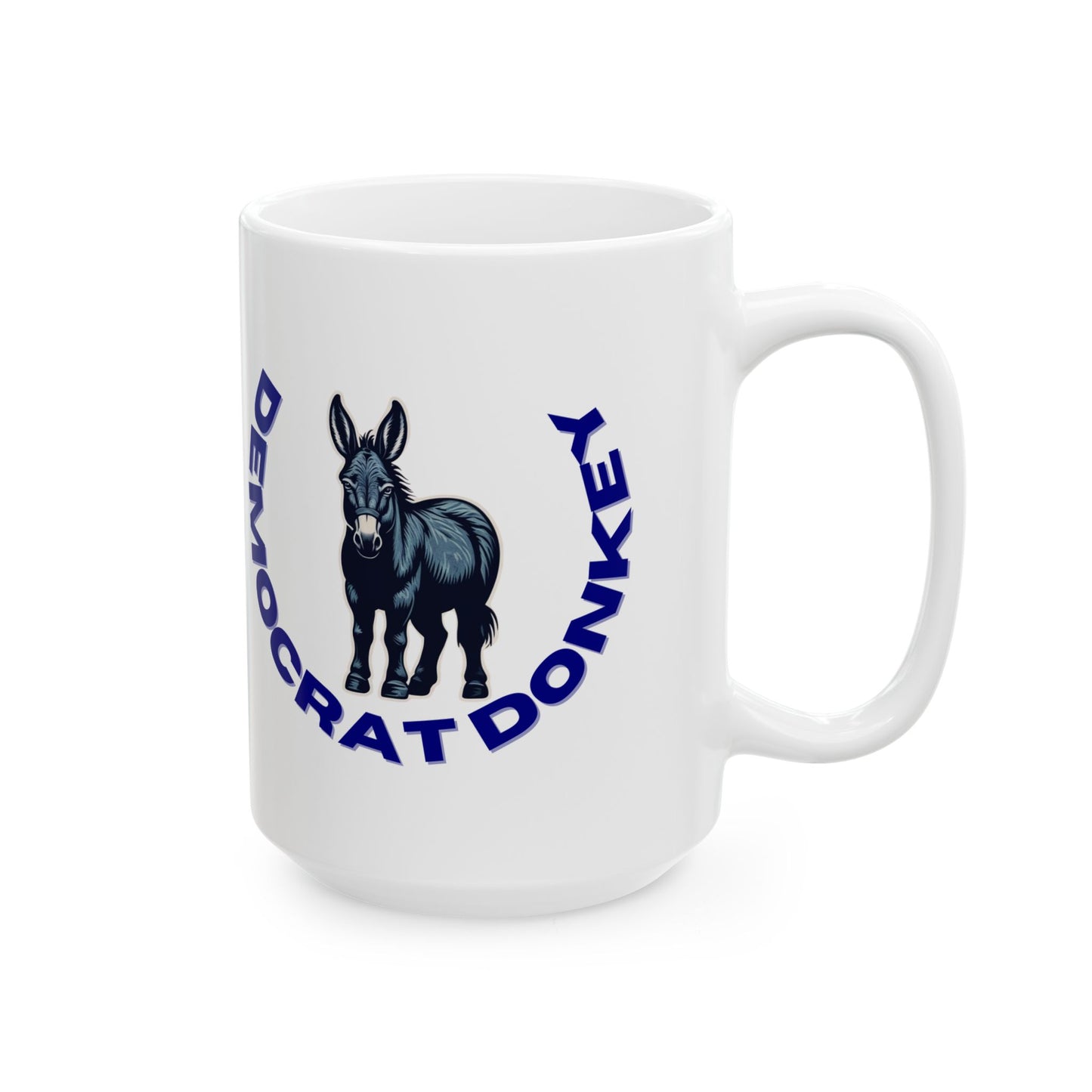 Democrat Donkey My Granddogger is Smarter Than Your Governor Ceramic Mug, 11oz & 15oz Sizes, Great for Birthdays, Coffee Lover's Present, Humorous Home Decor
