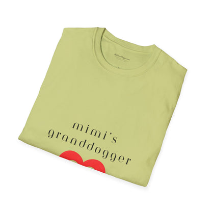 Mimi's Granddogger Unisex T-Shirt - Perfect Gift for Family, Mother's Day, Grandpawrent's Day, Birthday, Casual Wear