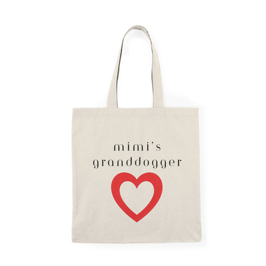 Mimi's Granddogger Love Tote Bag, Perfect Gift for Grandpawrents, Eco-Friendly Shopping Bag
