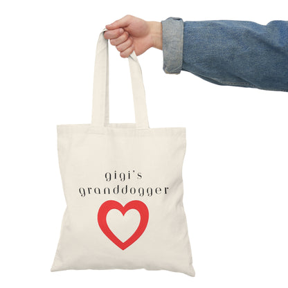 Gigi's Granddogger Love Tote Bag, Perfect Gift for Grandpawrents, Eco-Friendly Shopping Bag