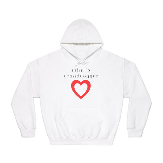 Mimi's Granddogger Hoodie, Gift for Grandpawrents, Cozy Sweatshirt, Family Love Apparel, Heart Design Hoodie, Grandparent Gift
