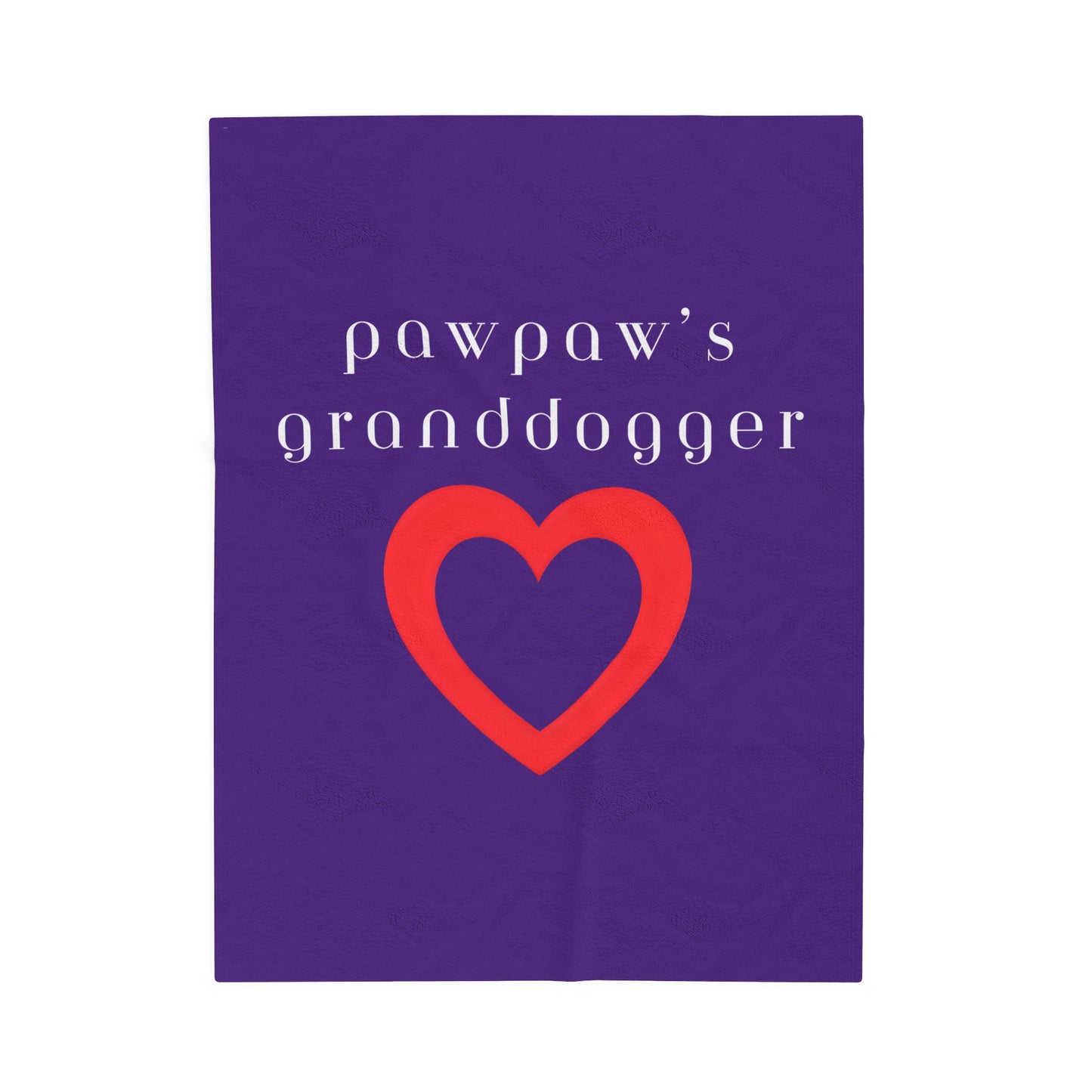 Pawpaw's Granddogger Plush Blanket in Deep Purple- Customizable Gift for Grandpawrents, Soft Throw for Home, Pet-Themed Decor, Perfect for Birthdays, [...]