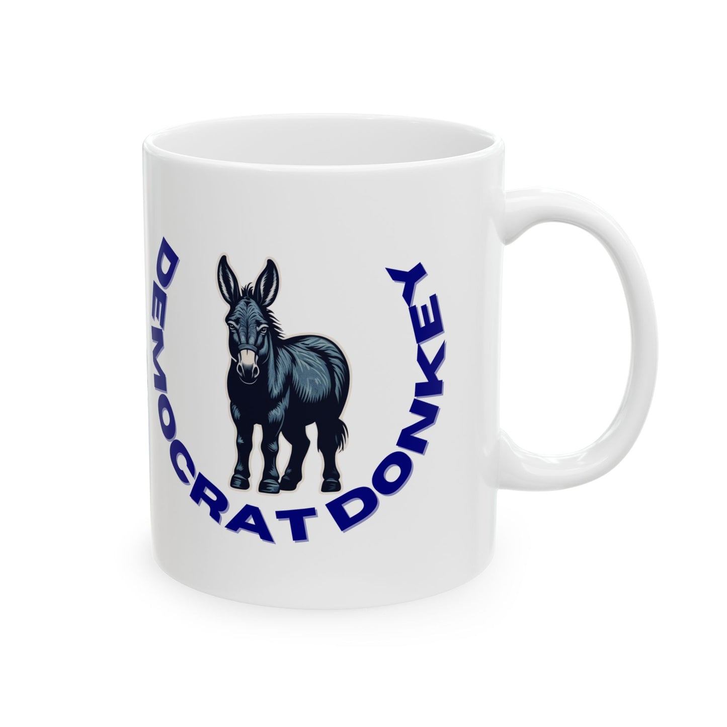 Democrat Donkey My Granddogger is Smarter Than Your Governor Ceramic Mug, 11oz & 15oz Sizes, Great for Birthdays, Coffee Lover's Present, Humorous Home Decor