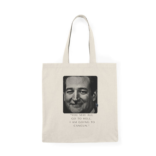 Democrat Donkey Cruz to Cancun Tote Bag, Perfect Gift for Woke Grandpawrents, Eco-Friendly Shopping Bag
