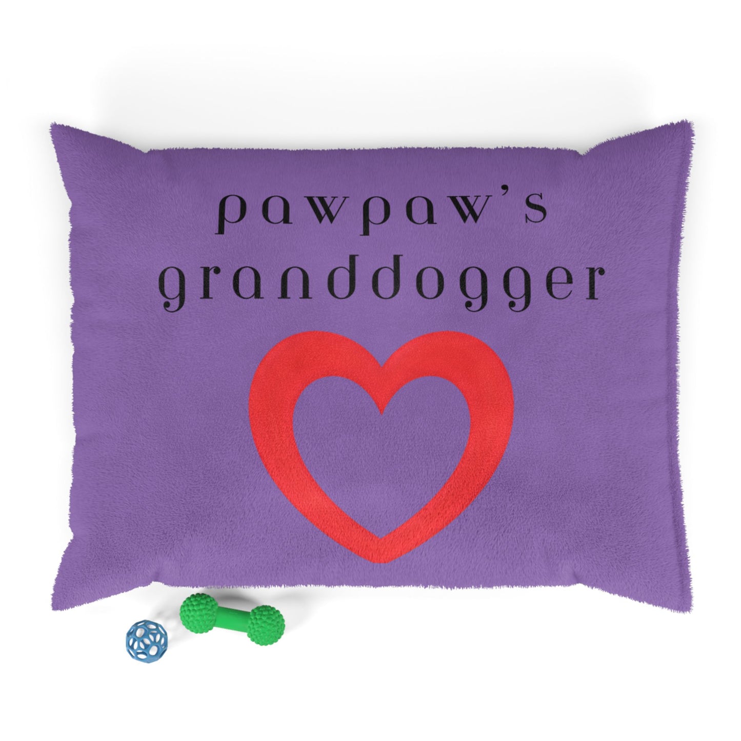 Cozy Pet Bed for Grandpuppies | PawPaw's Granddogger Custom Light Purple Dog Bed, Soft Pet Cushion, Ideal for Gifts, Home Decor, Pet Lovers