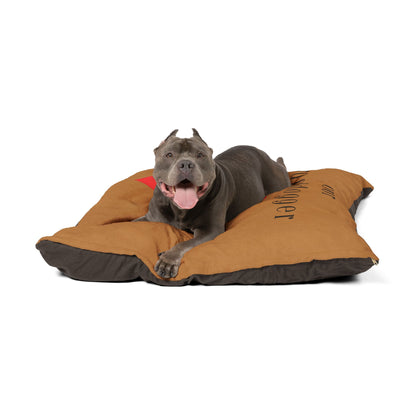 Cozy Pet Bed for Grandpuppies | Our Granddogger Custom Light Brown Dog Bed, Soft Pet Cushion, Ideal for Gifts, Home Decor, Pet Lovers