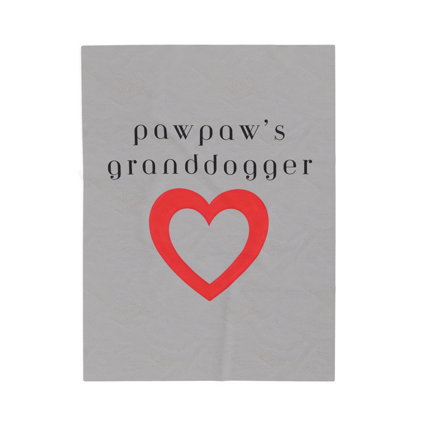 Pawpaw's Granddogger Plush Blanket in Gray- Customizable Gift for Grandpawrents, Soft Throw for Home, Pet-Themed Decor, Perfect for Birthdays, [...]