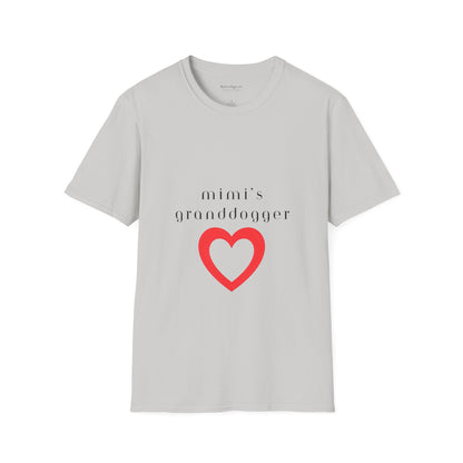 Mimi's Granddogger Unisex T-Shirt - Perfect Gift for Family, Mother's Day, Grandpawrent's Day, Birthday, Casual Wear