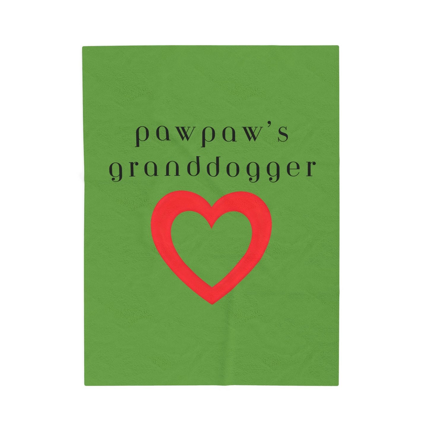 Pawpaw's Granddogger Plush Blanket in Green- Customizable Gift for Grandpawrents, Soft Throw for Home, Pet-Themed Decor, Perfect for Birthdays, [...]