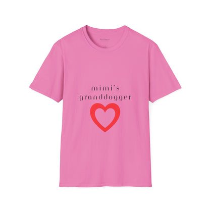 Mimi's Granddogger Unisex T-Shirt - Perfect Gift for Family, Mother's Day, Grandpawrent's Day, Birthday, Casual Wear
