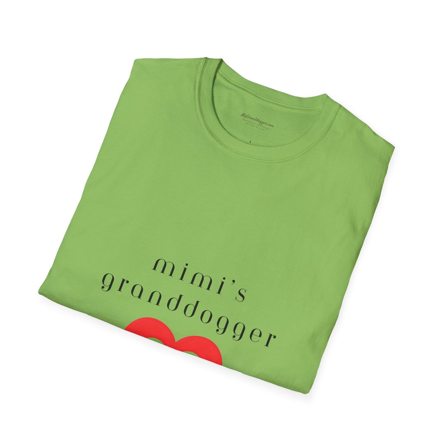 Mimi's Granddogger Unisex T-Shirt - Perfect Gift for Family, Mother's Day, Grandpawrent's Day, Birthday, Casual Wear